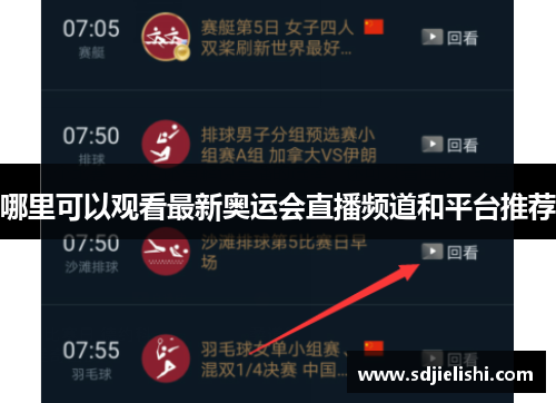 哪里可以观看最新奥运会直播频道和平台推荐